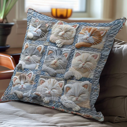 Cute Cats Sleeping WO2208030CL Quilt Pillow Case