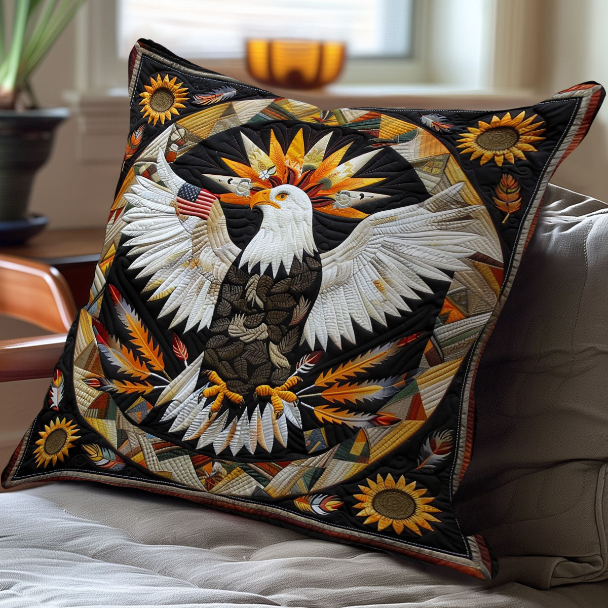 Eagle Native WO1308029CL Quilt Pillow Case