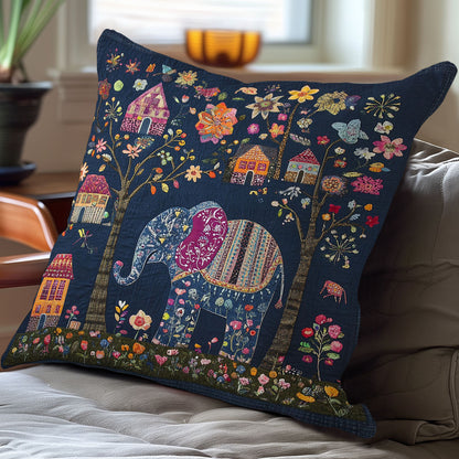 Elephant And Flowers WO0108011CL Quilt Pillow Case