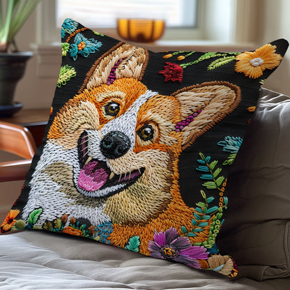 Funny Corgi XR1607013CL Quilt Pillow Case