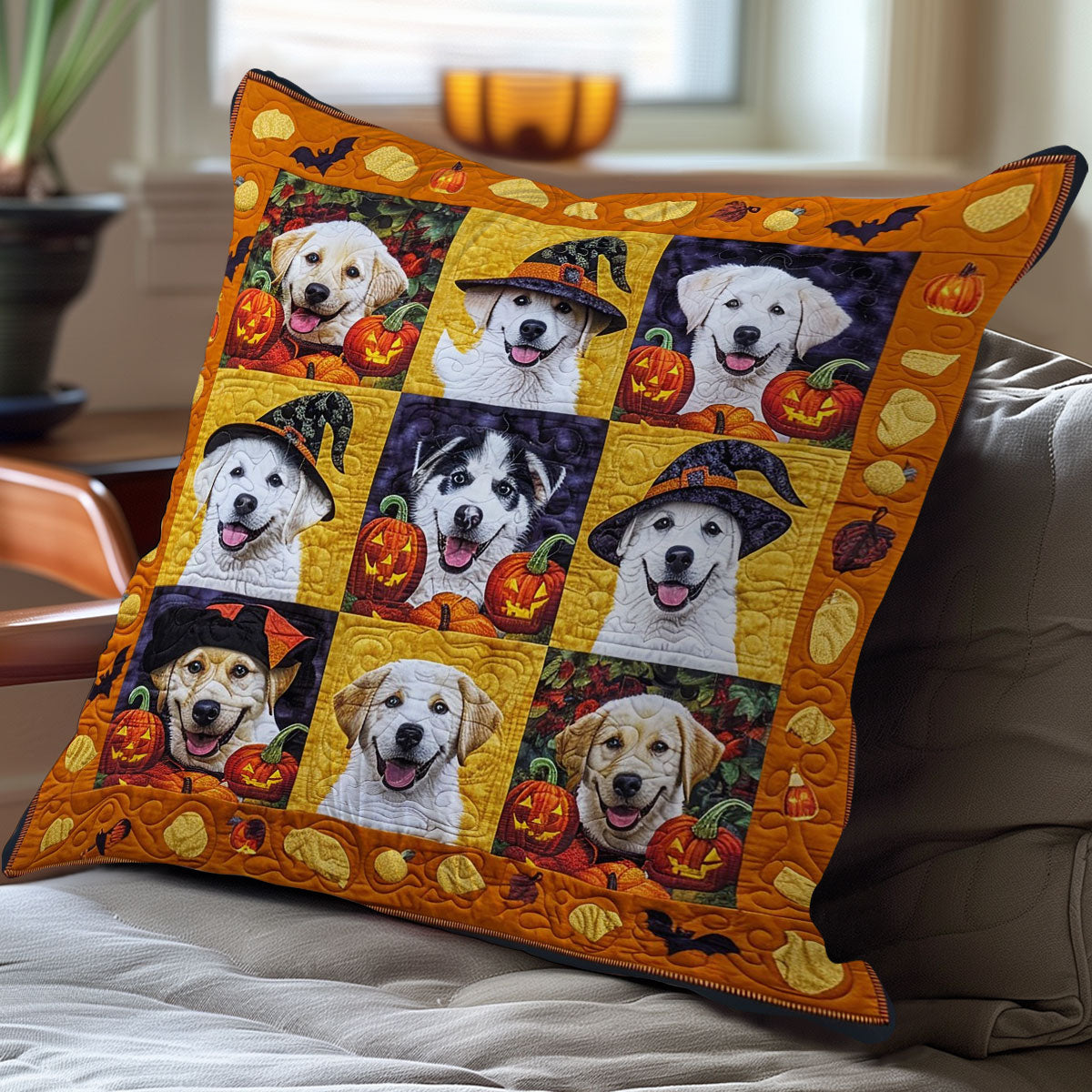 Funny Dogs WO1308010CL Quilt Pillow Case