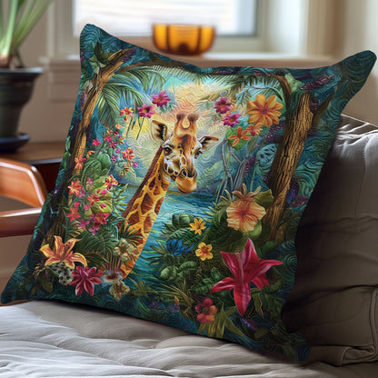 Giraffe In Bloom WO2308007CL Quilt Pillow Case