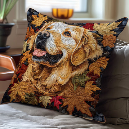 Golden Retriever Autumn WO1308007CL Quilt Pillow Case