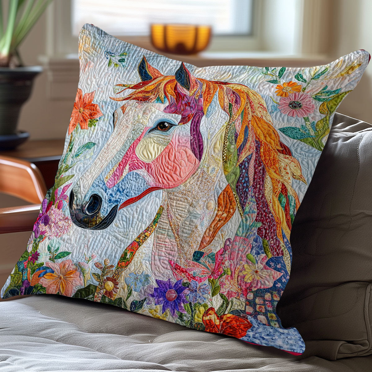 Horse WO0108026CL Quilt Pillow Case