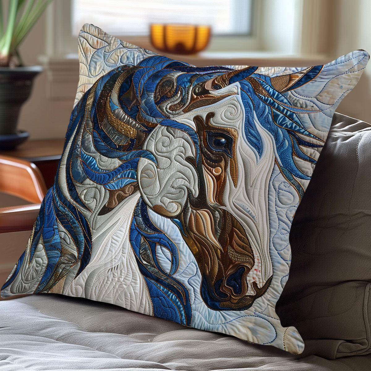 Horse XR1607005CL Quilt Pillow Case