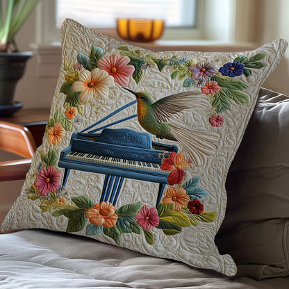 Hummingbird And Piano WO0608042CL Quilt Pillow Case