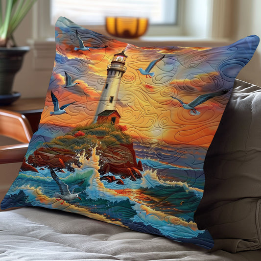 Lighthouse Light WO1008015CL Quilt Pillow Case