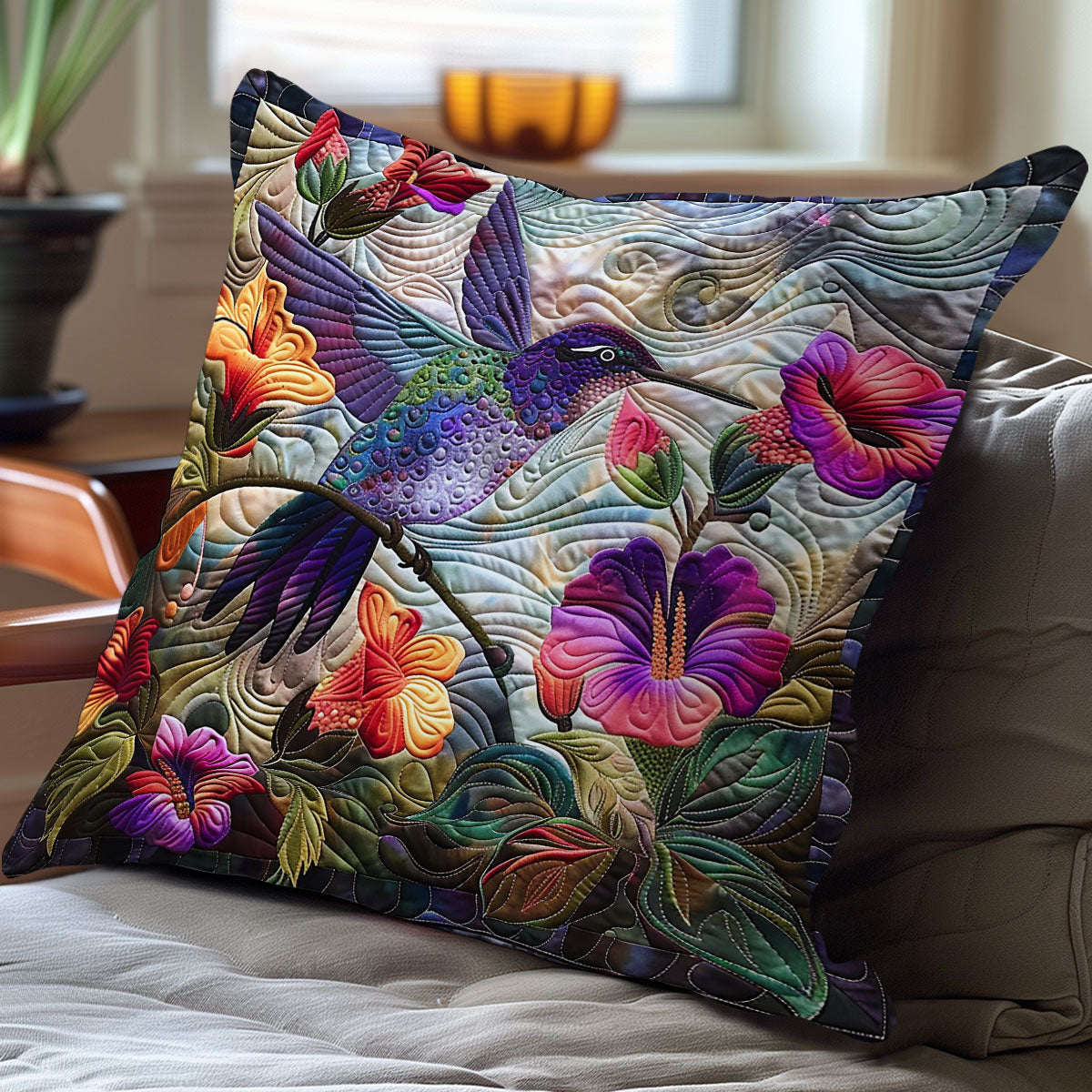 Love Hummingbird XR2207011CL Quilt Pillow Case