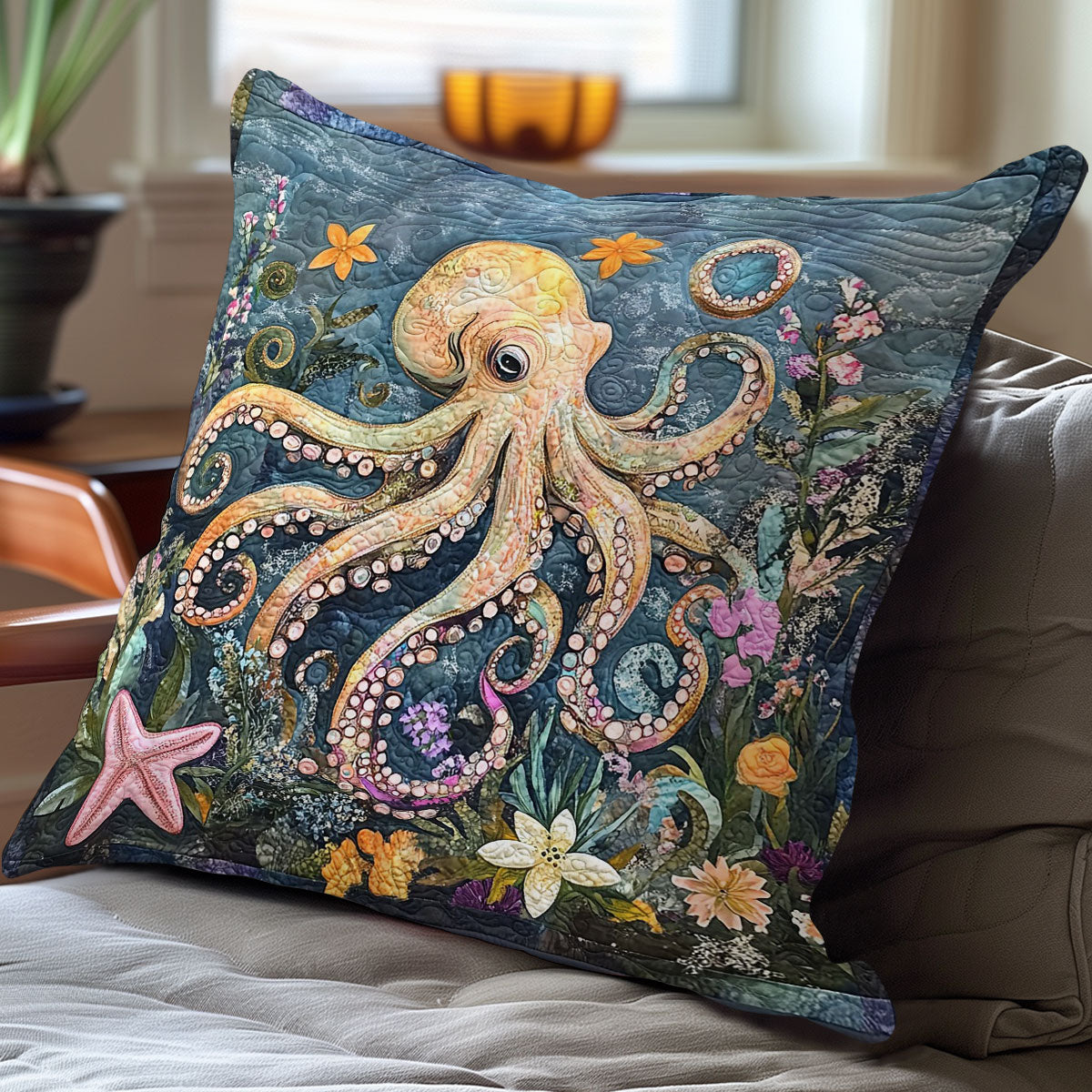 Octopus WO0107045CL Quilt Pillow Case