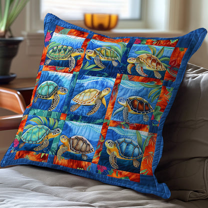 Sea Turtle WO2608029CL Quilt Pillow Case