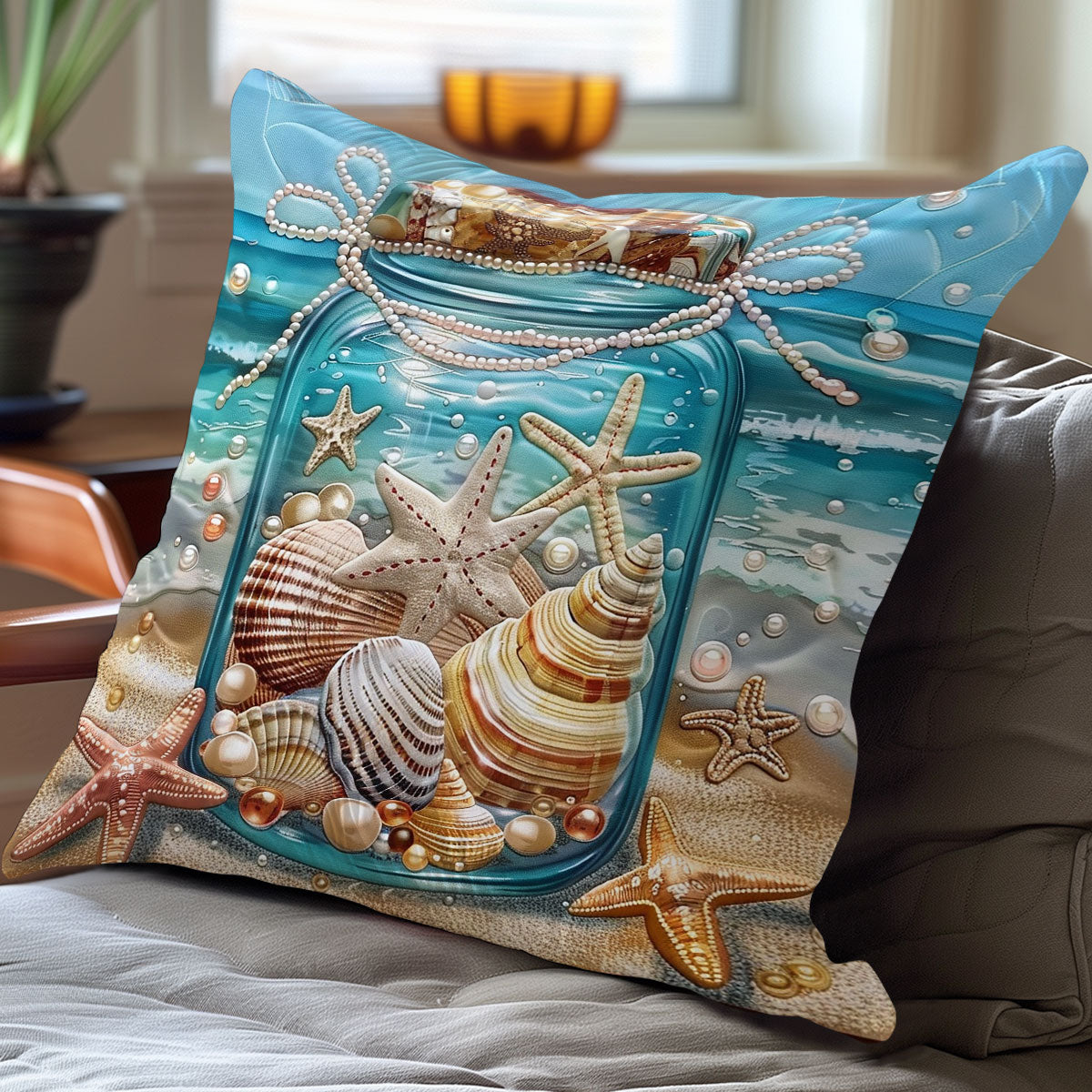 Seashell Stories WO1608017CL Quilt Pillow Case