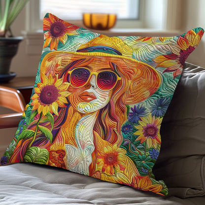 Sunshine And Sunflowers WO1008006CL Quilt Pillow Case