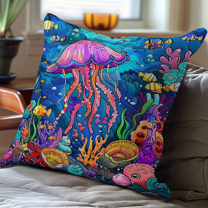 The Enchanted World Of Jellyfish WO1308027CL Quilt Pillow Case