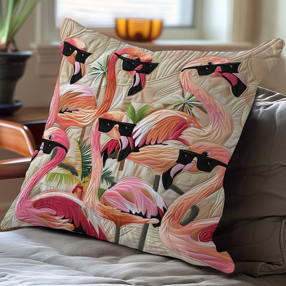 Tropical Flamingo Style WO1308006CL Quilt Pillow Case