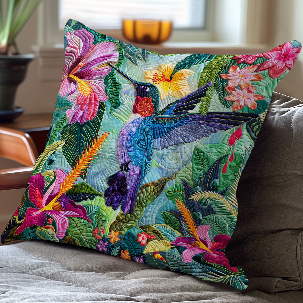 Tropical Hummingbird XR0108037CL Quilt