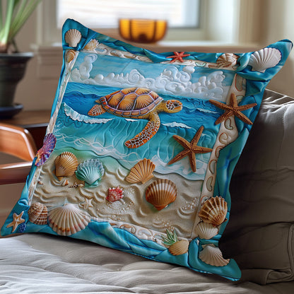 Turtle Sea WO2308043CL Quilt Pillow Case