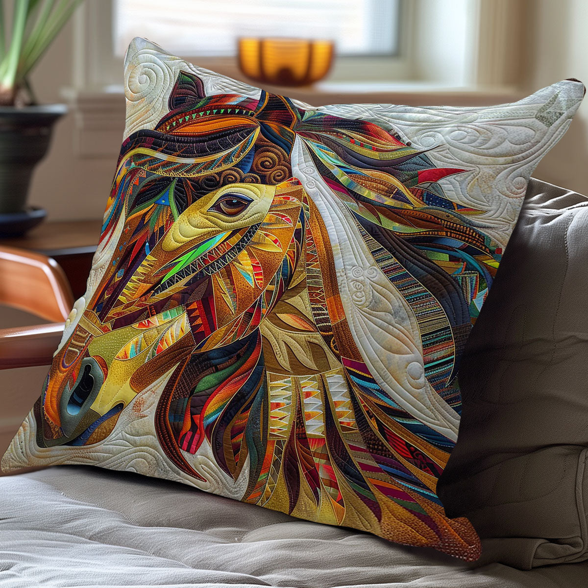 Whirlwind Riders Horse WO0908001CL Quilt Pillow Case