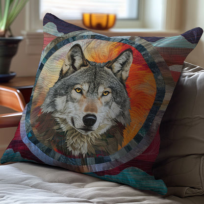 Wolf Gray WO2507013CL Quilt Pillow Case