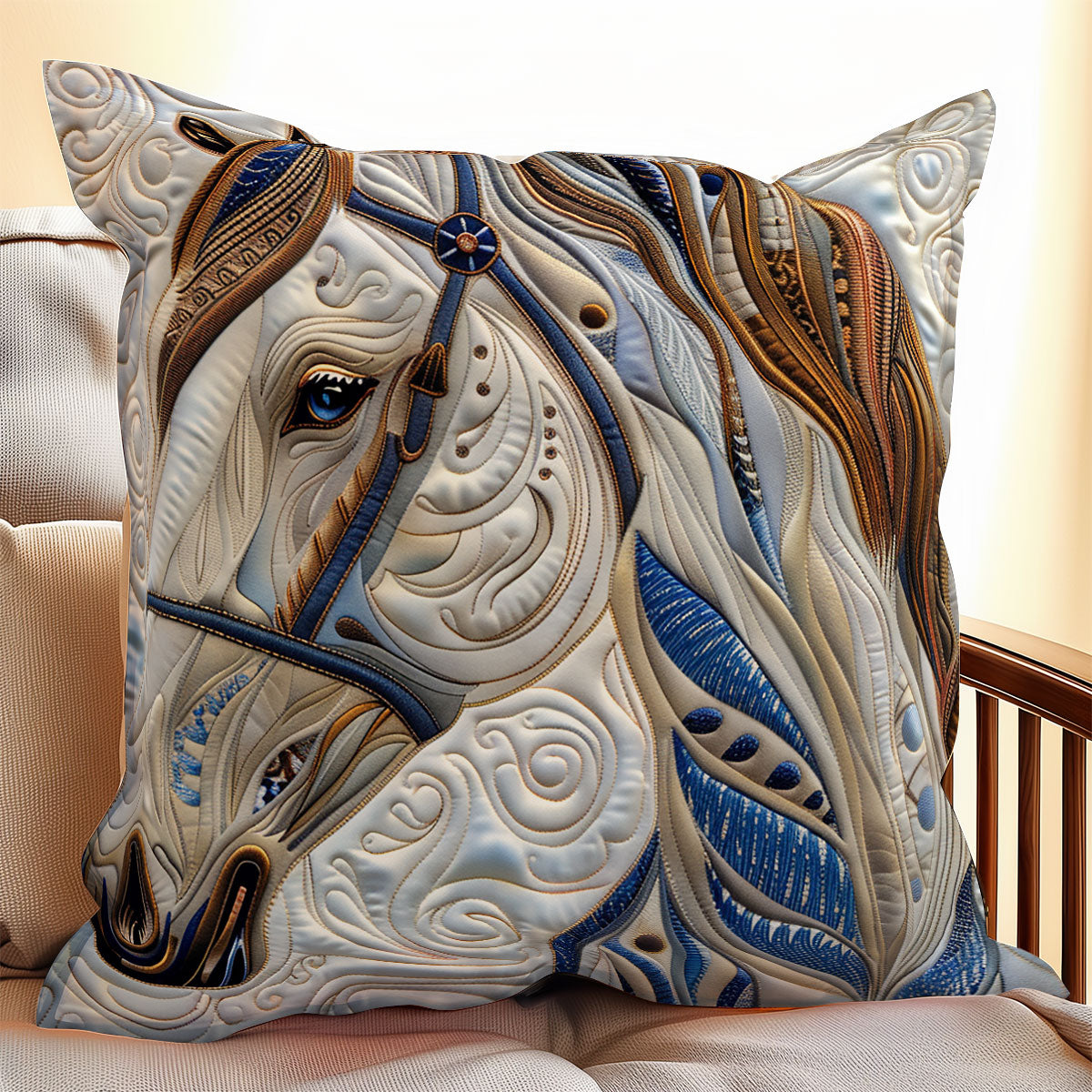 Blue Horse XR1607001CL Quilt Pillow Case