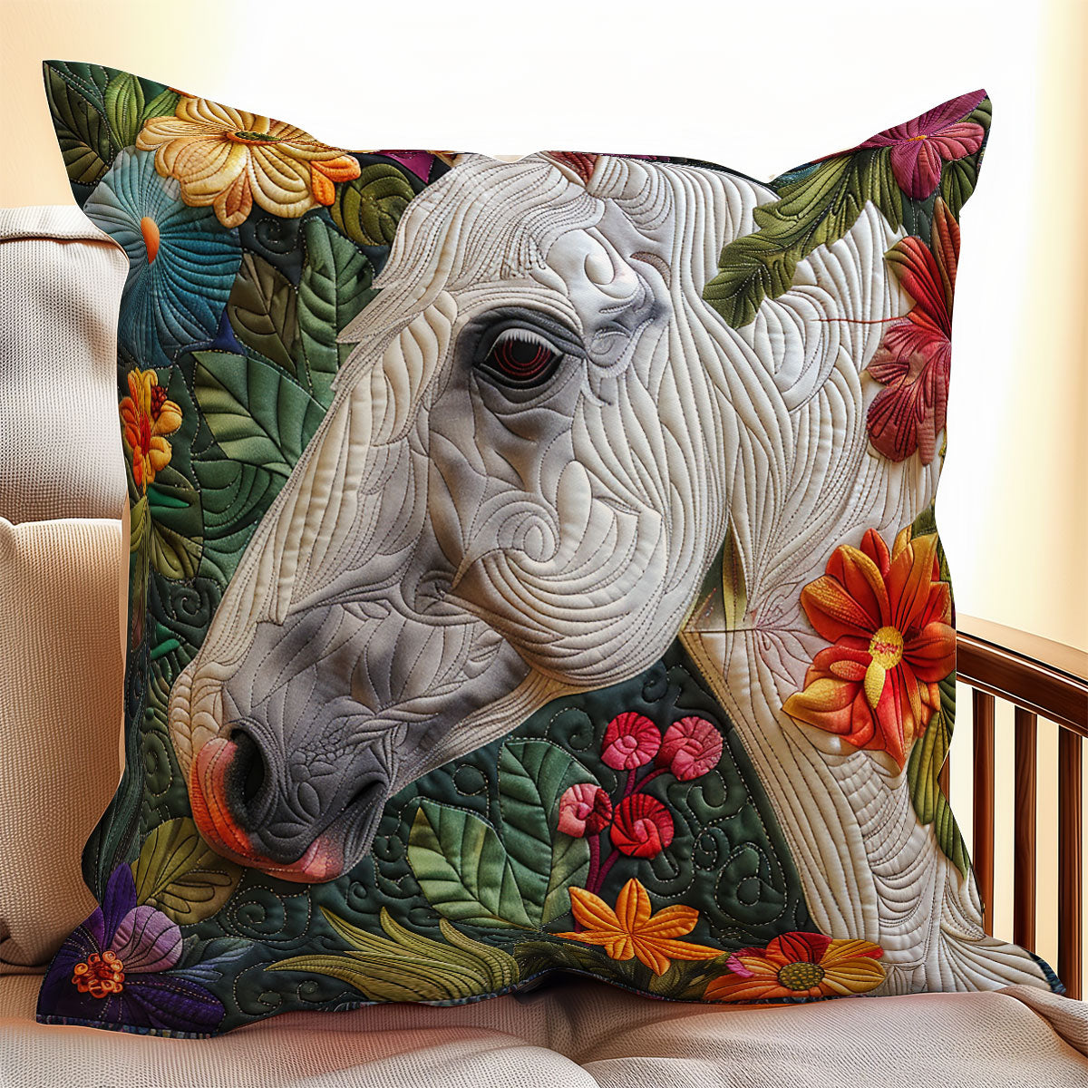 Charming Horse XR2507016CL Quilt Pillow Case