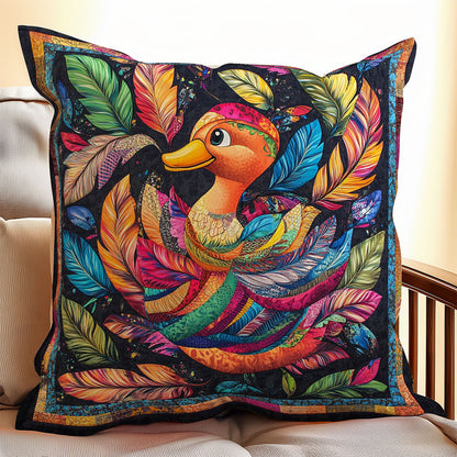 Colorful Duck WO3107012CL Quilt Pillow Case