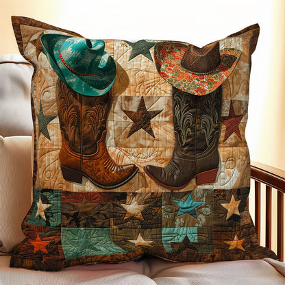 Cowboy Boots XR1607007CL Quilt Pillow Case