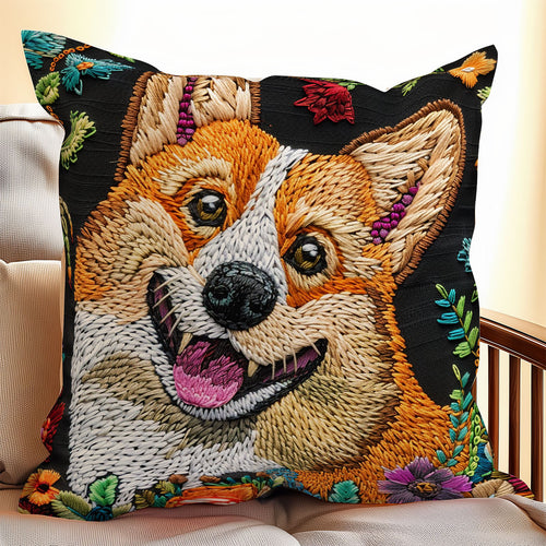 Funny Corgi XR1607013CL Quilt Pillow Case