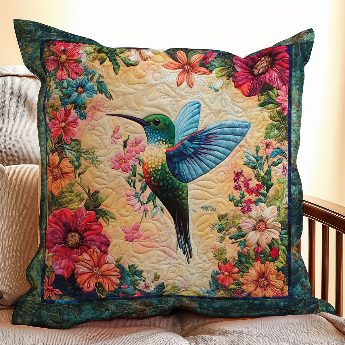 Hummingbird WO0108033CL Quilt Pillow Case