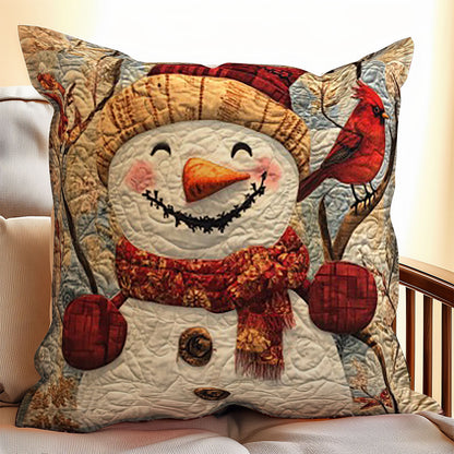 Snowman WO0108031CL Quilt Pillow Case