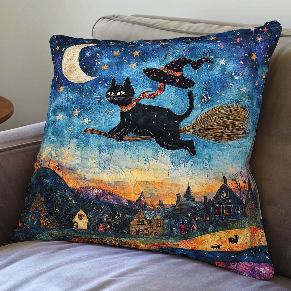 Black Cat WO0608010CL Quilt Pillow Case