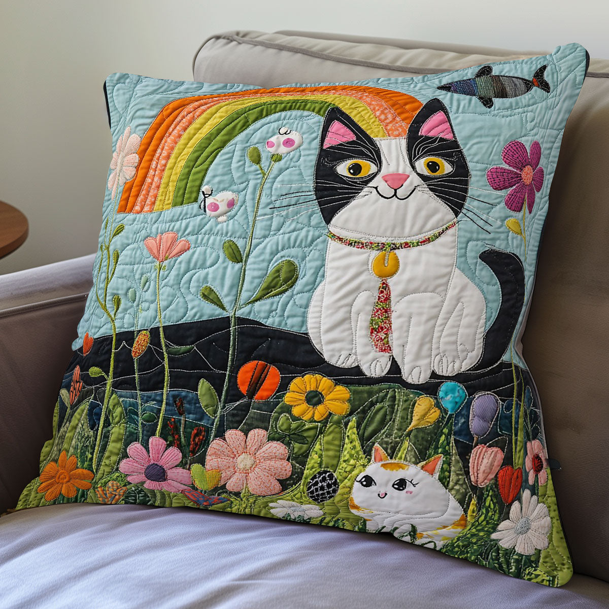 Cat WO0108041CL Quilt Pillow Case