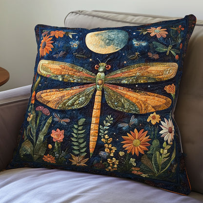 Dragonfly In The Night WO0108047CL Quilt Pillow Case