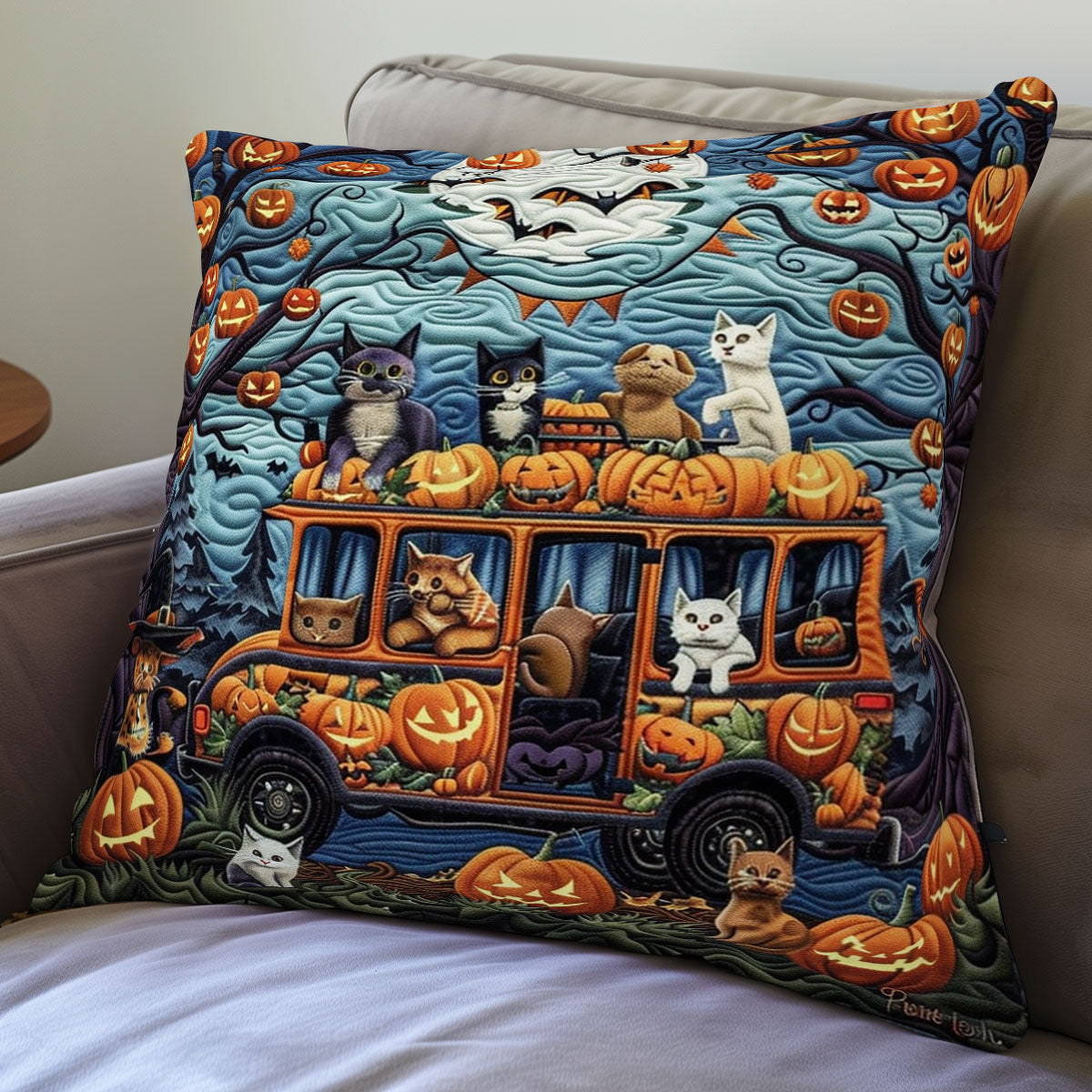 Halloween Together WO2008022CL Quilt Pillow Case