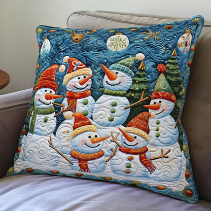 Snowmans And Christmas WO2808025CL Quilt Pillow Case