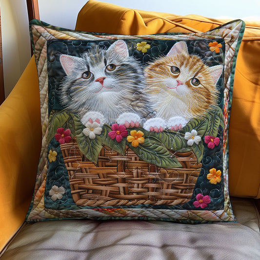 Cats In The Basket WO1608013CL Quilt Pillow Case