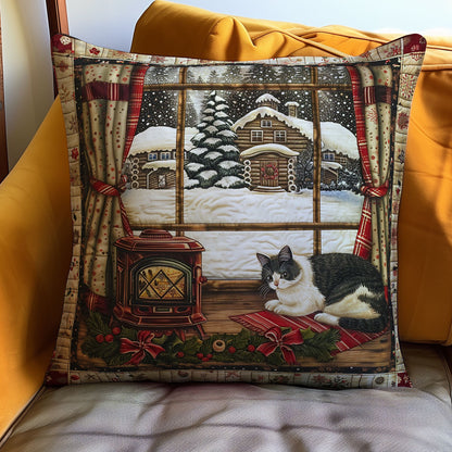 Christmas Scene WO2607012CL Quilt Pillow Case