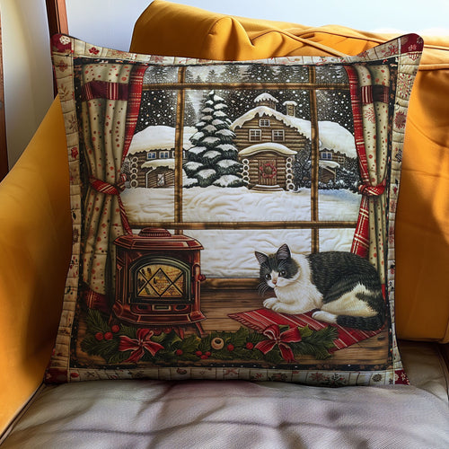 Christmas Scene WO2607012CL Quilt Pillow Case