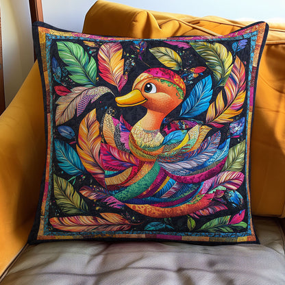 Colorful Duck WO3107012CL Quilt Pillow Case