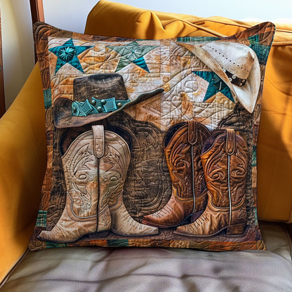 Cowboy Boots And Hats XR1607008CL Quilt Pillow Case