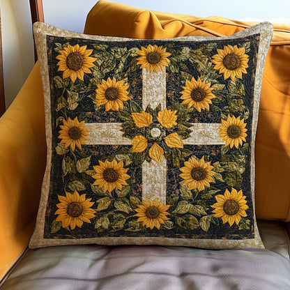 Cross And Sunflowers WO31007005CL Quilt Pillow Case