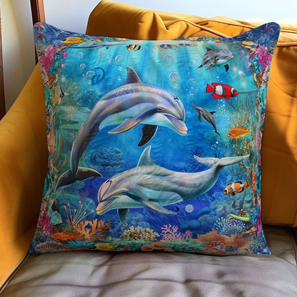 Dolphin And Ocean Environment WO2208013CL Quilt Pillow Case