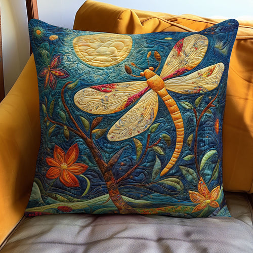 Dragonfly And The Moonlight WO0108048CL Quilt Pillow Case