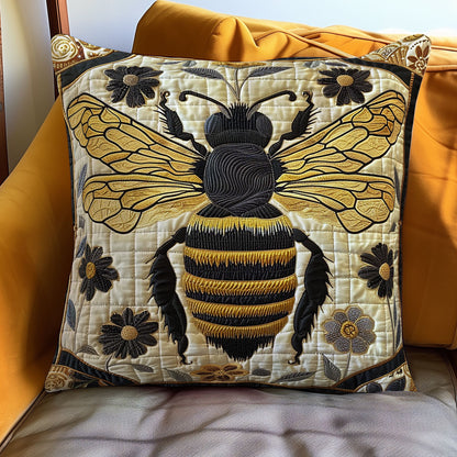 Floral Queen Bee XR0808067CL Quilt Pillow Case