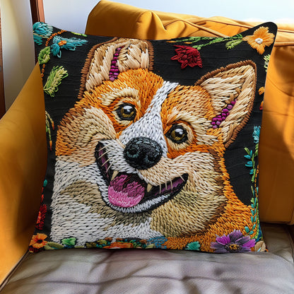 Funny Corgi XR1607013CL Quilt Pillow Case