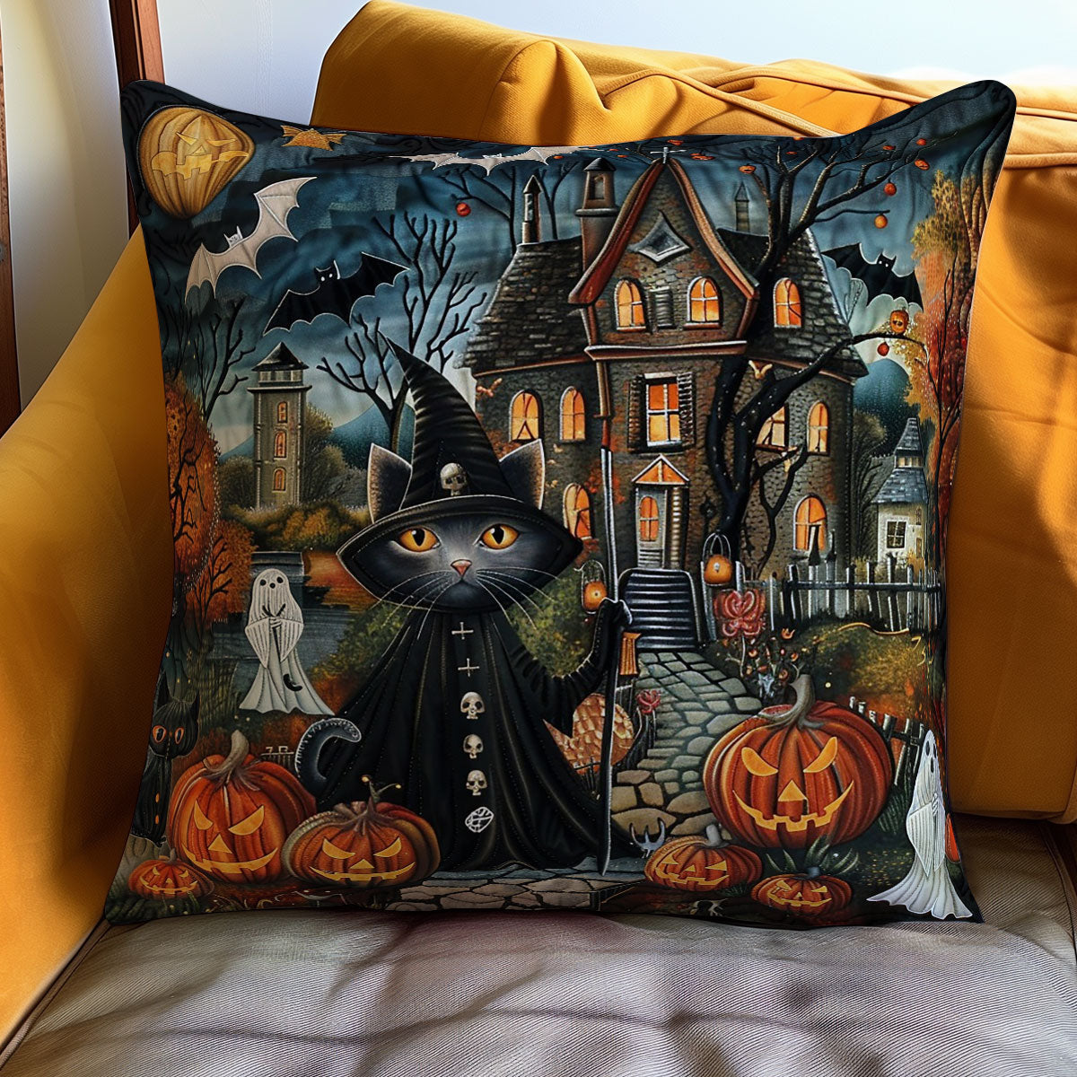 Halloween Scary WO3008034CL Quilt Pillow Case