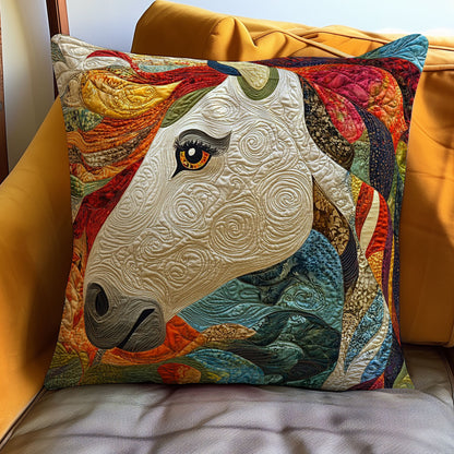 Horse Colorful WO0108012CL Quilt Pillow Case