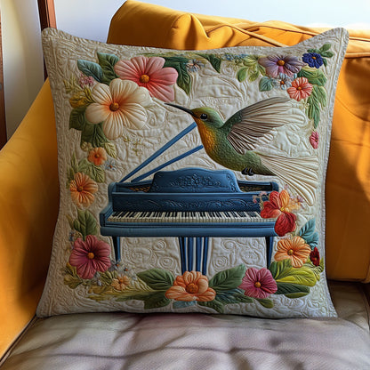 Hummingbird And Piano WO0608042CL Quilt Pillow Case