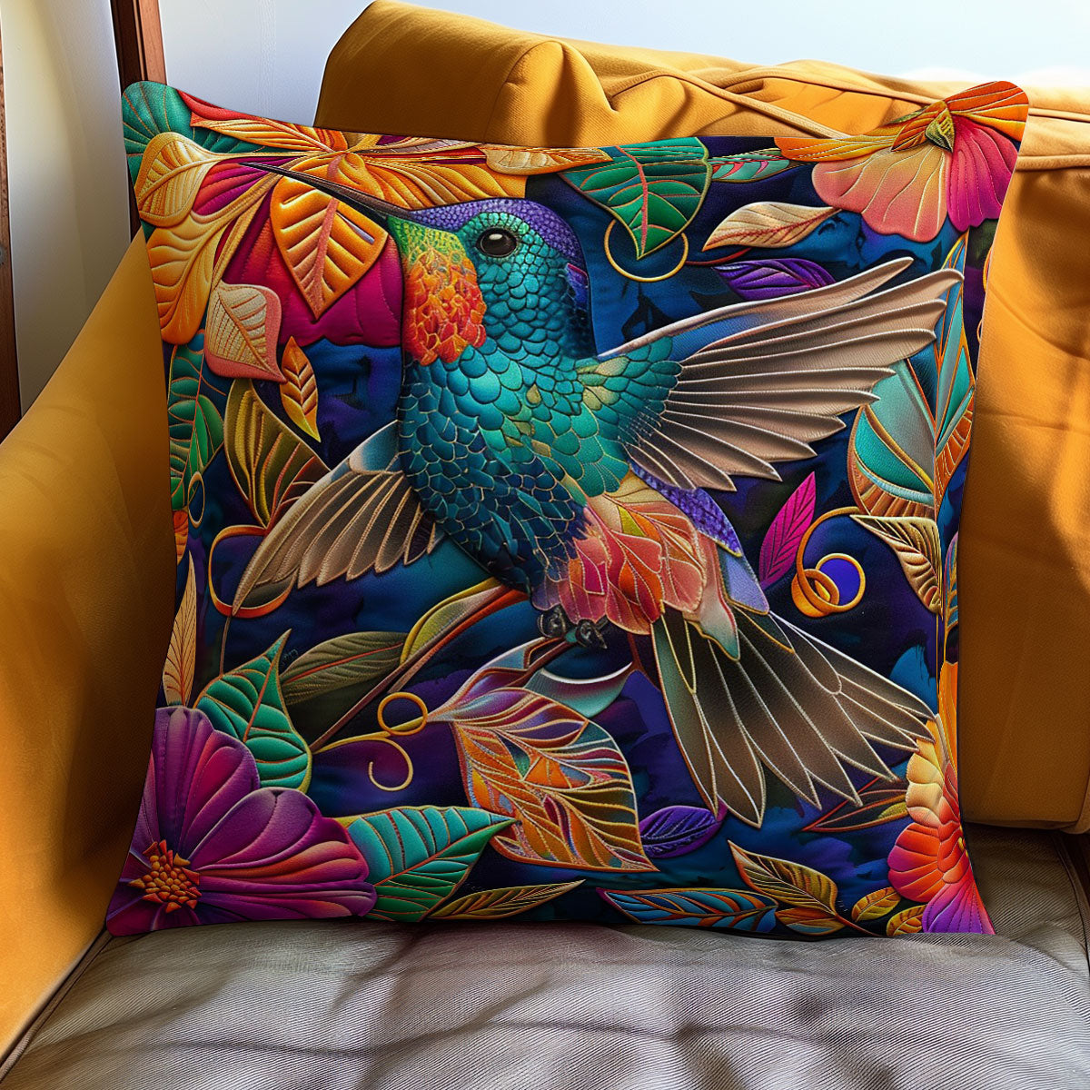 Hummingbird WO0808041CL Quilt Pillow Case