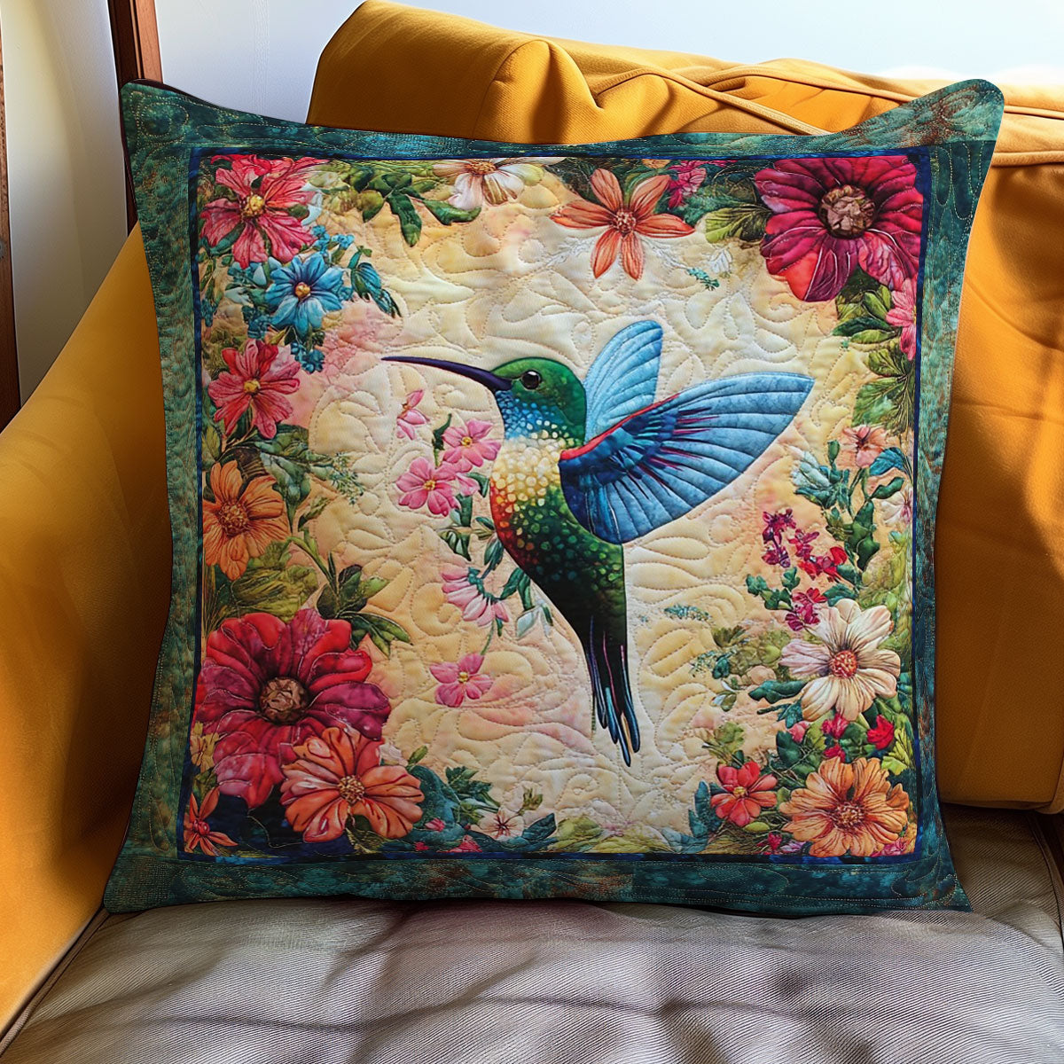 Hummingbird WO0108033CL Quilt Pillow Case