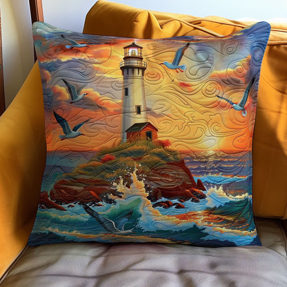 Lighthouse Light WO1008015CL Quilt Pillow Case